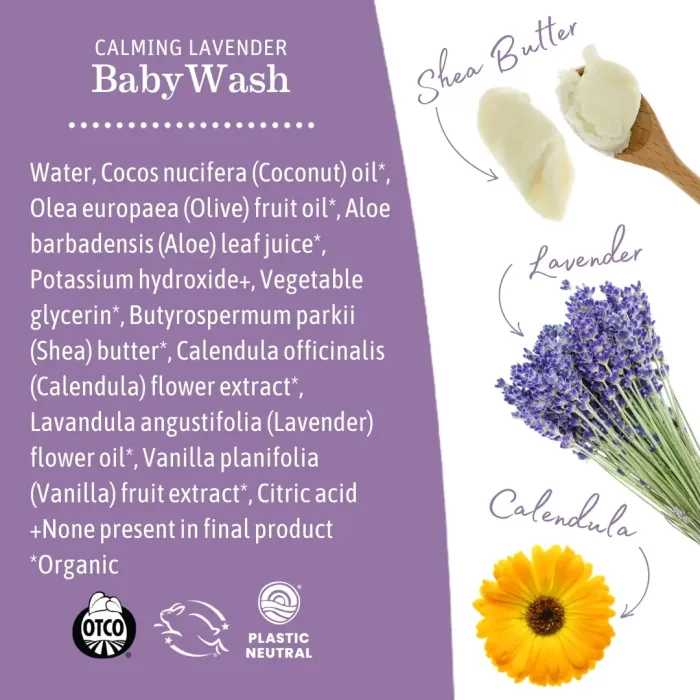 Earth Mama Calming Lavender Baby Wash 1