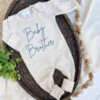 Wonderfully Made Baby Brother Romper - 3 month