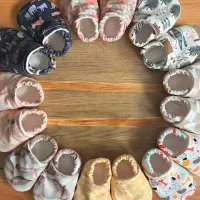 Tiny Treasures Designs Crib Shoes - Checkered