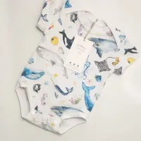 Small Blessings Design Sea Life Infant Bodysuit - Newborn