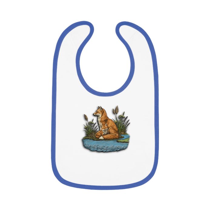 Baby Contrast Trim Jersey Bib