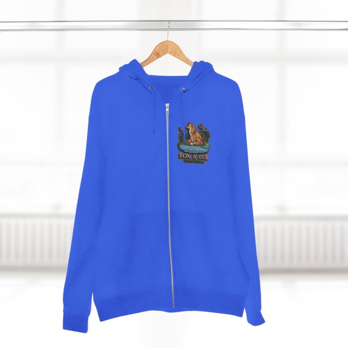 Adventurous Fox & Cub Zip Hoodie, Cozy Unisex Sweatshirt - Image 20