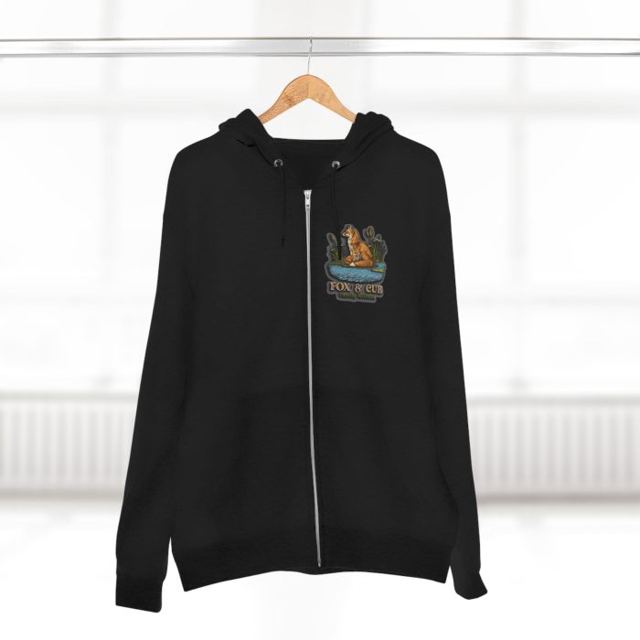 Adventurous Fox & Cub Zip Hoodie, Cozy Unisex Sweatshirt - Image 12