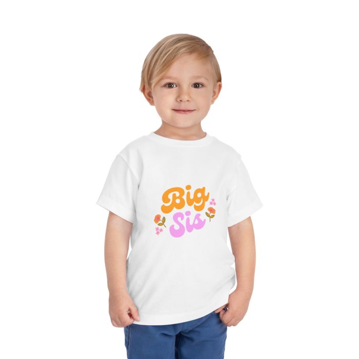 Toddler Short Sleeve Tee - 'Big Sis' - Image 3