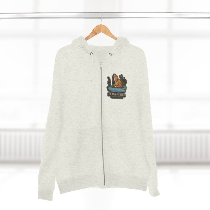 Adventurous Fox & Cub Zip Hoodie, Cozy Unisex Sweatshirt - Image 16