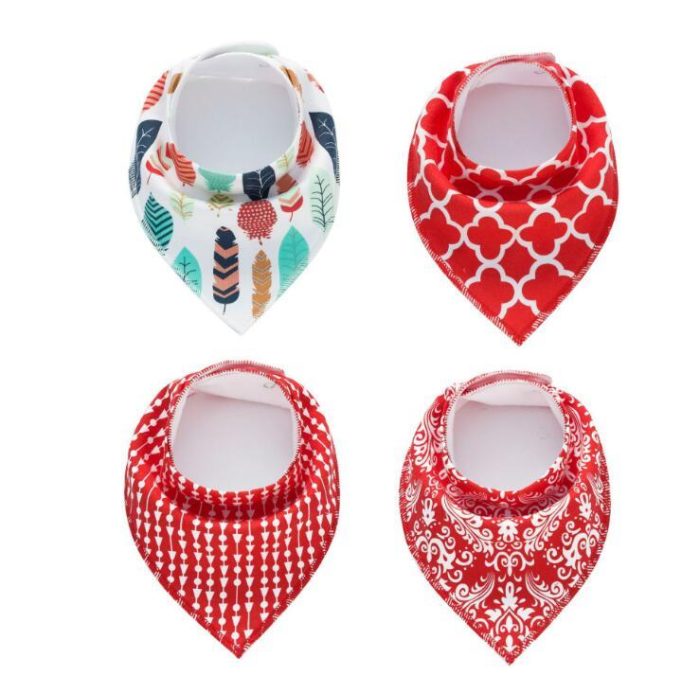4pcs Lot Cotton Bibs - Image 4