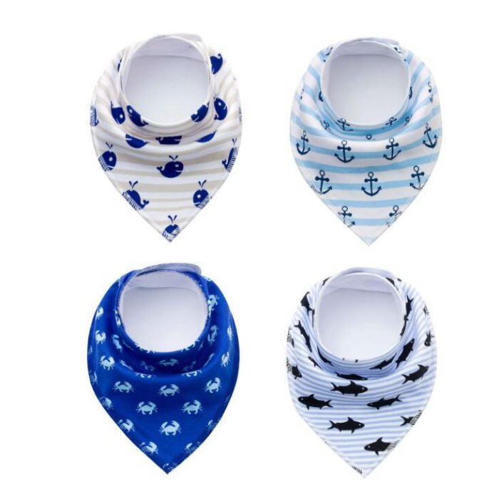 4pcs Lot Cotton Bibs - Image 8