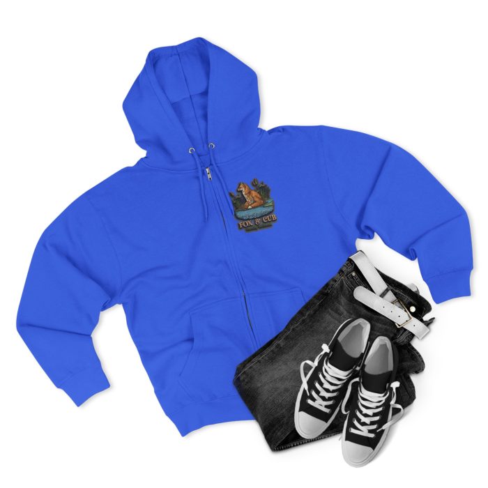 Adventurous Fox & Cub Zip Hoodie, Cozy Unisex Sweatshirt - Image 19