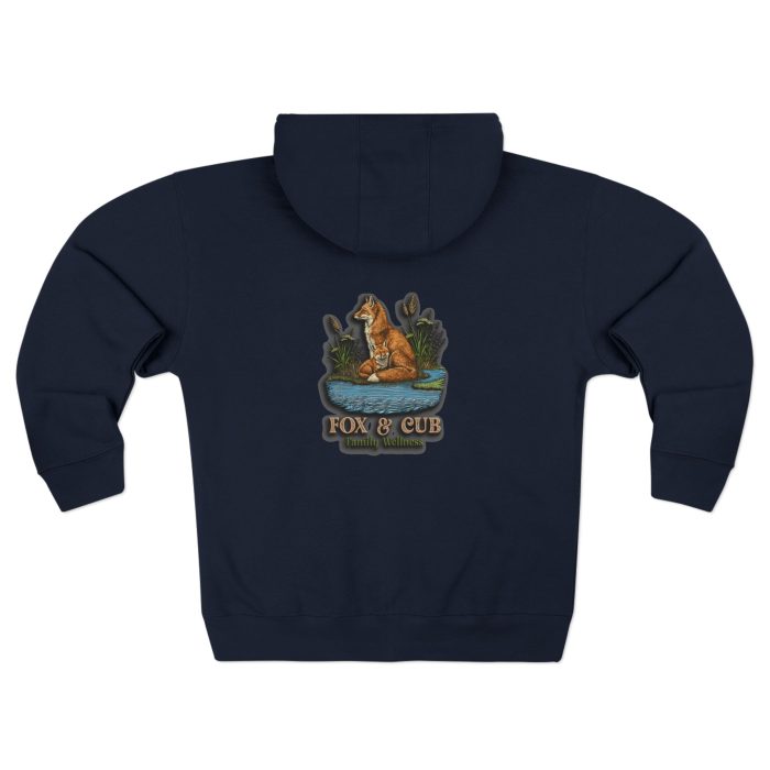 Adventurous Fox & Cub Zip Hoodie, Cozy Unisex Sweatshirt - Image 22