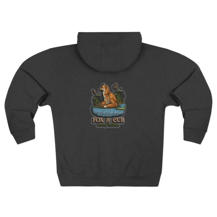Adventurous Fox & Cub Zip Hoodie, Cozy Unisex Sweatshirt - Image 6