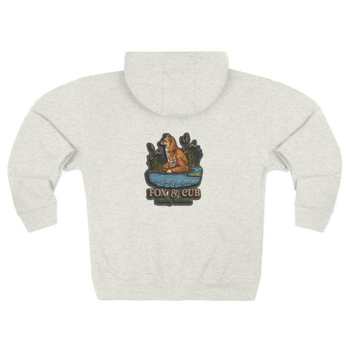 Adventurous Fox & Cub Zip Hoodie, Cozy Unisex Sweatshirt - Image 14