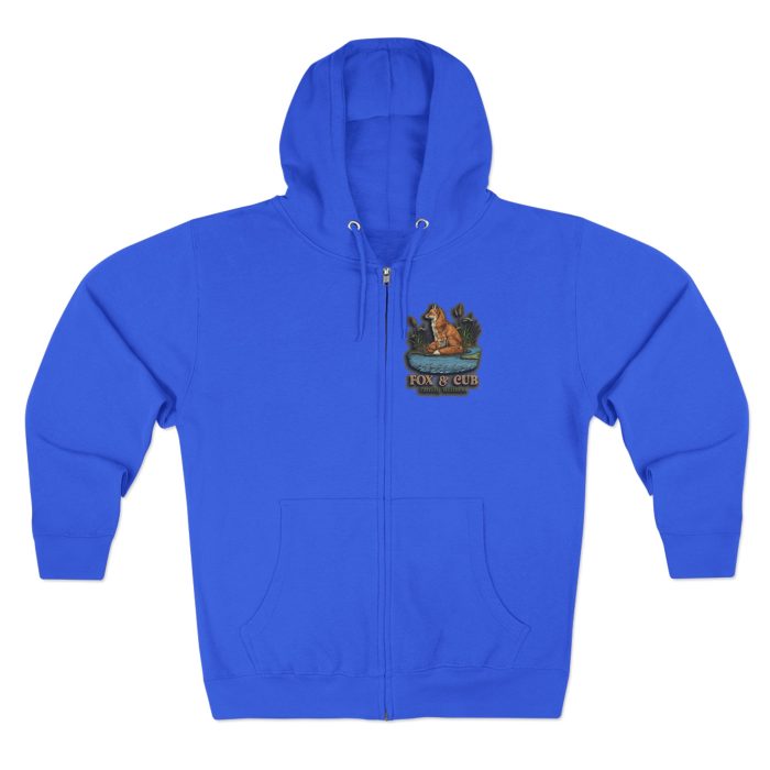 Adventurous Fox & Cub Zip Hoodie, Cozy Unisex Sweatshirt - Image 17