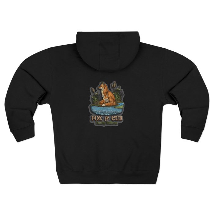 Adventurous Fox & Cub Zip Hoodie, Cozy Unisex Sweatshirt - Image 10