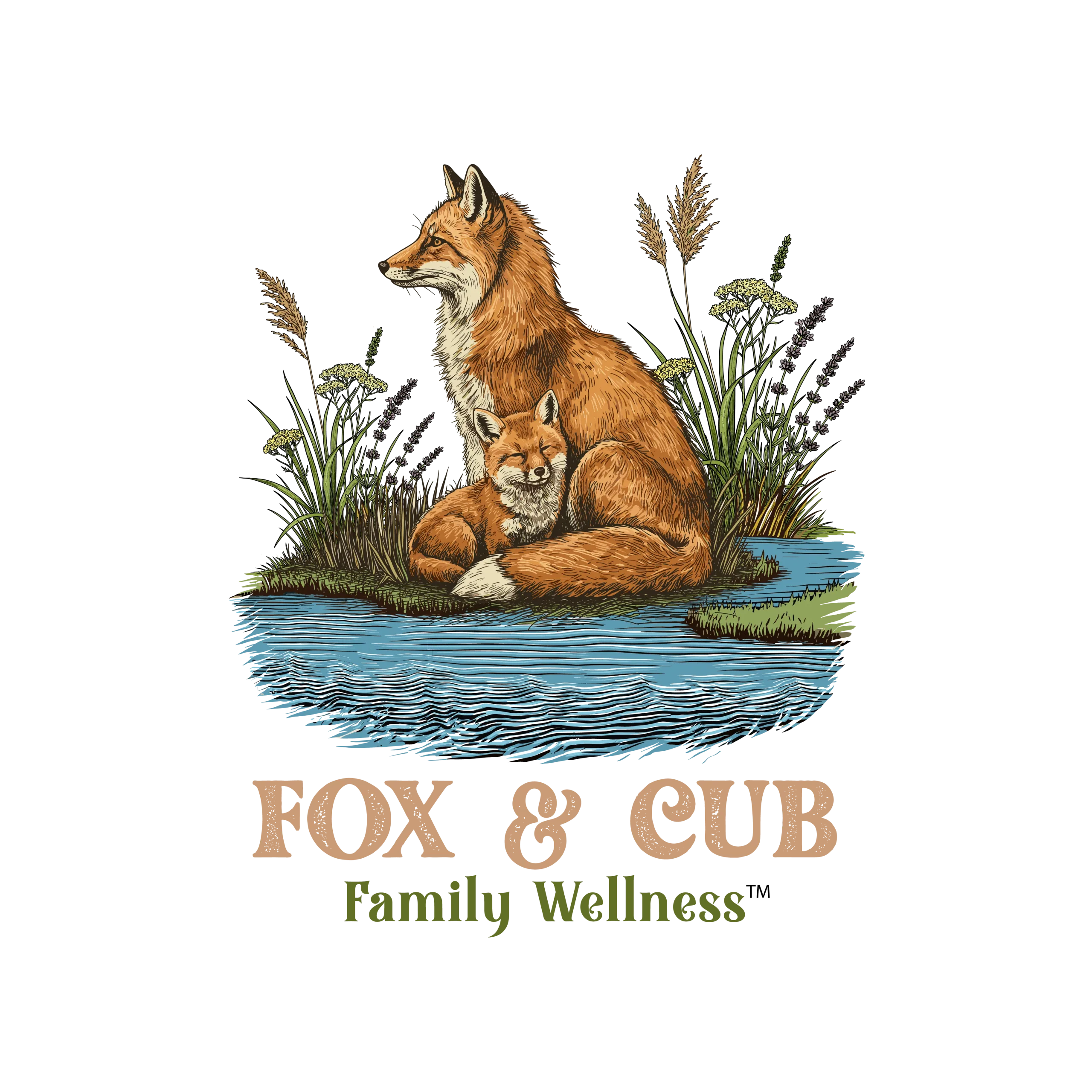 Fox & Cub Family Wellness Logo